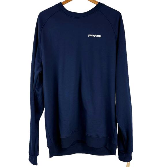 Patagonia NWT Men's Responsibili-Tee Navy Sweatshirt Size XXL *Wear on Back Logo - Picture 1 of 10